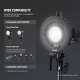 NEEWER CRB1 S Type Bowens Mount Bracket Holder for Round Square Head Flash, view 4