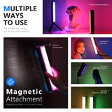 NEEWER RGB1 Magnetic Handheld Light Stick, view 6