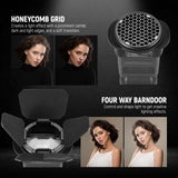 NEEWER CRM3 Square Flash Head Adapter & Magnetic Round Head Accessory Kit, view 6