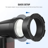 NEEWER CRS13/CRS14 Flash Magnetic Adapter Ring, view 4