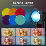 NEEWER CRS17 Six Color Gel Filter Set – Needs CRS13/CRS14 for Flash Use, view 6