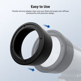 NEEWER CRS19 Silicone Round Flash Head Adapter Ring, view 5