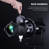 NEEWER CSS2 Spotlight Mount Iris for LS-39/LS-38 Spotlight Snoot, view 6