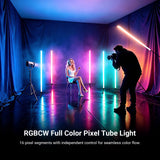 NEEWER CT90C 43" 12W RGB Pixel Tube Light Stick, view 2