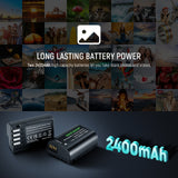 NEEWER Replacement Battery and Charger Set for DMW-BLK22, view 3