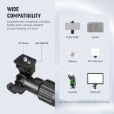 NEEWER DS009 Overhead Camera Mount Arm with Phone Clip, view 4