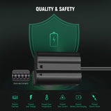 NEEWER EP-5B/EN-EL15 Nikon Replacement Dummy Battery Charger Set, view 5