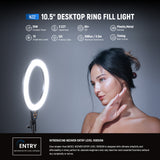 NEEWER ENTRY LEVEL VERSION N25/N22 Desk Ring Light Kit, view 3