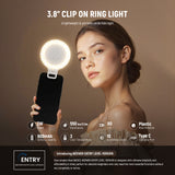 NEEWER ENTRY LEVEL VERSION NR5 3.8" Clip on Selfie Ring Light, view 2