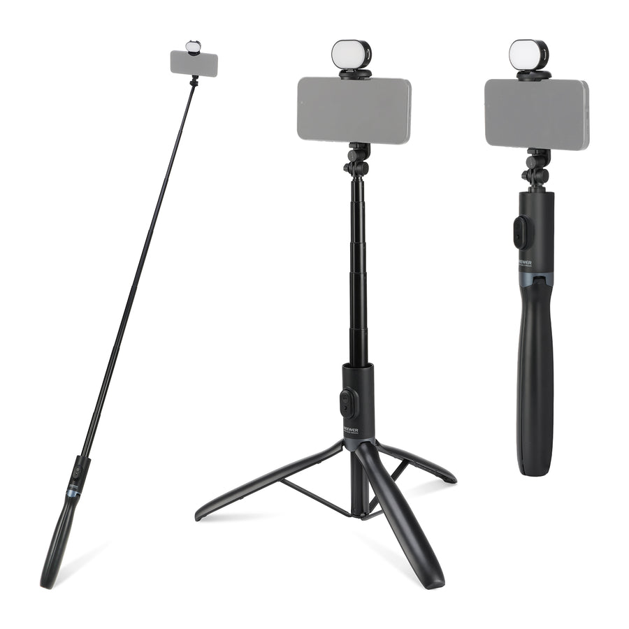 NEEWER ENTRY LEVEL VERSION PA987 67" Selfie Stick Tripod with Light