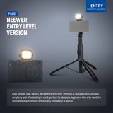 NEEWER ENTRY LEVEL VERSION PA987 67" Selfie Stick Tripod with Light, view 2