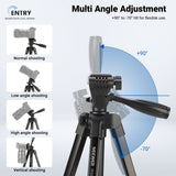 NEEWER ENTRY LEVEL VERSION TP53 57.5" Metal Travel Tripod, view 2