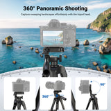 NEEWER ENTRY LEVEL VERSION TP53 57.5" Metal Travel Tripod, view 3