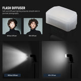 NEEWER FA002 Flash Diffuser for Square Head Speedlite Flash, view 2