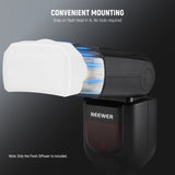 NEEWER FA002 Flash Diffuser for Square Head Speedlite Flash, view 5