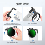 NEEWER FL-112 67mm Phone Filter Holder with Adjustable Clamp, view 5