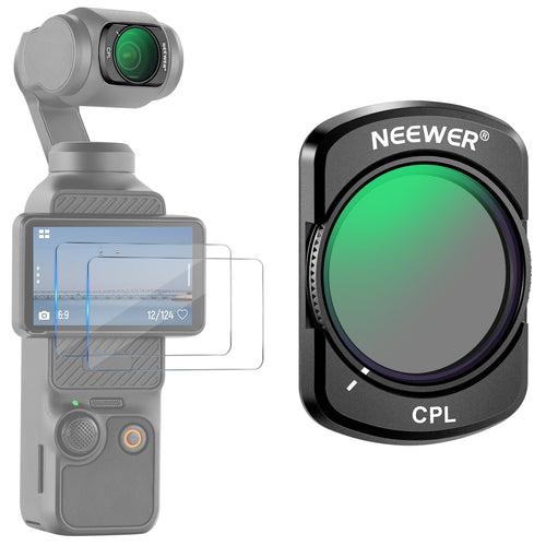 NEEWER FL-76 Magnetic CPL Filter for DJI Osmo Pocket 3 / Pocket 4 & Xtra Muse