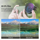 NEEWER FL-78 67mm HD CPL Filter & Cold Shoe Phone Clip, view 2
