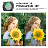 NEEWER FL-83 Variable ND2-32 & 1/4 Black Diffusion Filter for Pocket 3 / Pocket 4 & Xtra Muse, view 3