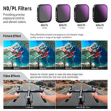 NEEWER FL-85 4 Pack ND/PL Filter Set For Insta360 ACE PRO, view 3