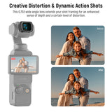NEEWER FL-C02 Wide Angle + Blue Anamorphic Lens Kit for Pocket 3 / Pocket 4 & Xtra Muse, view 3