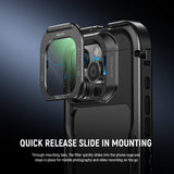 NEEWER FL-I5 1/4 Black Diffusion Phone Lens Filter For iPhone PA073/PA074 Cage, view 3