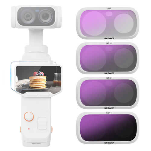 NEEWER FL-L01 ND Filter Set Compatible with Insta360 Luna Ultra