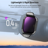 NEEWER FL-N33 4-Pack ND16/ND64/ND256/CPL Filter for DJI Flip / Lito X1 Drone, view 5