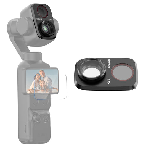 NEEWER FL-P51 0.75X Wide Angle Lens Compatible with DJI Osmo Pocket 4P