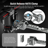 NEEWER GA021 360° Rotatable NATO Monitor Mount for RS/Ronin Gimbal, view 3