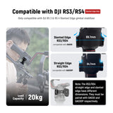 NEEWER GA030/GA030P Arca Type NATO Mount Adapter For DJI RS3/Pro RS4/Pro, view 2