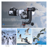 NEEWER GM101 Aluminum Alloy Gimbal Tripod Head, view 2