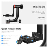NEEWER GM101 Aluminum Alloy Gimbal Tripod Head, view 4