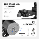 NEEWER GM102 Tripod Gimbal Head, view 5