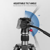 NEEWER GM23 Fluid Tripod Head with Handle & Arca Type Quick Release, view 3
