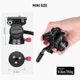 NEEWER GM23 Fluid Tripod Head with Handle & Arca Type Quick Release, view 4