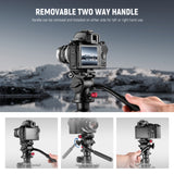 NEEWER GM23 Fluid Tripod Head with Handle & Arca Type Quick Release, view 6