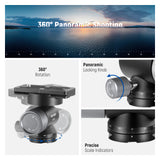 NEEWER GM39 Gimbal Tripod Head, view 3