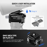 NEEWER GM47B Anti Twist Camera Quick Release Plate Kit, view 4