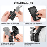 NEEWER GP-67 Backpack Strap Mount Kit with Expansion Cage for DJI Osmo Pocket 3, view 6