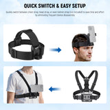 NEEWER GP-74 Phone Chest & Head Strap Mount Accessories Kit, view 5