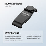 NEEWER GP-90/GP-91 Action Camera Battery Side Door For GoPro Hero 13 12 11 10 9, view 6