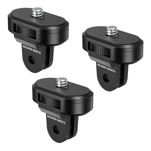 NEEWER GP-92 3 Pack 1/4" to 2 Prong Camera Tripod Mount Adapter Kit