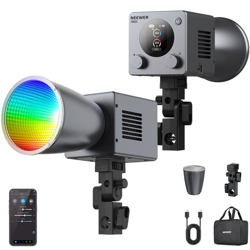 NEEWER HB60C 60W Portable Mini RGB LED Video Light
