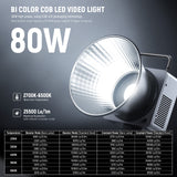 NEEWER HB80B 80W Bi-Color Mini COB LED Video Light, view 2