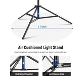 NEEWER 300cm Air Cushioned Light Stand Kit, view 3