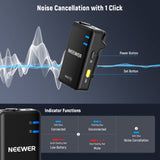 NEEWER KM15 USB C Wireless Microphone System, view 3