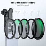 NEEWER LA007/LA008 67mm Phone Filter Clamp For Smartphone, view 4