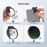 NEEWER LA009 67mm Phone Filter Clip, view 5