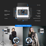 NEEWER 2 Pack RGB480 APP Control RGB LED Light, view 6